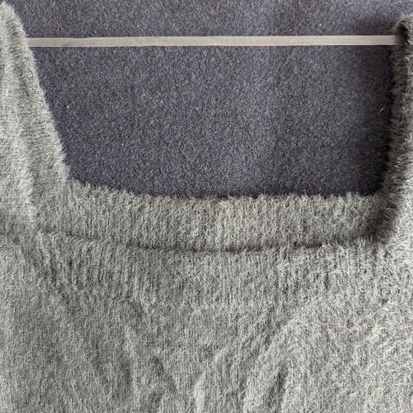 Feather Yarn Square Neck Pullover - Picture 6 of 6